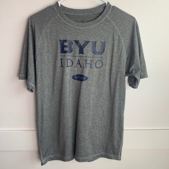 Brigham Young University Idaho Gray Dry Fit Shirt - Picture 1 of 4
